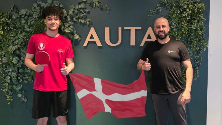 AUTA bliver sponsor for lokalt bordtennistalent